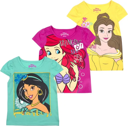 Vista 8 de Disney Lilo and Stitch - Paquete de 3 camisetas de manga corta para niñas pequeñas a grandes
