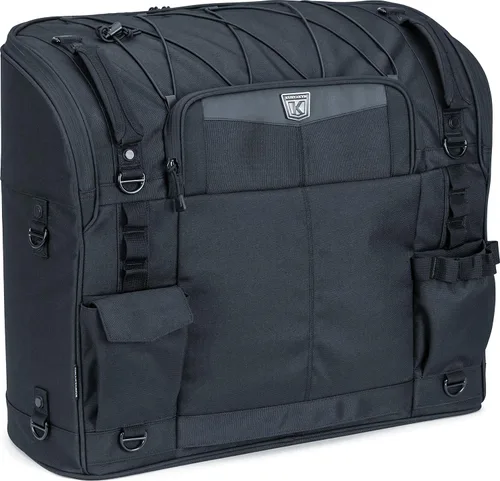 Vista 2 de Kuryakyn 5286 Momentum Wanderer - Maleta de viaje para motocicleta, resistente a la intemperie, color negro