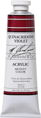Vista 69 de M. Graham - Pintura acrílica de tubo de 2 onzas, carmesí Alizarin Alizarin Crimson
