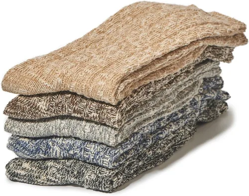 Vista 5 de Leotruny Calcetines de algodón de punto vintage para mujer
