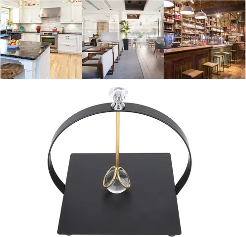 Vista 4 de Servilletero de mesa, elegante dispensador de servilletas de mesa con brazos pesados, servilletero de cóctel para el hogar, cocina, oficina