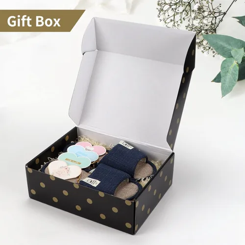 Vista 5 de Hoikwo Paquete de 18 cajas de regalo de lujo de 12 x 9 x 4 pulgadas, color negro, a granel, vacías para regalos del día de la madre, cajas de regalo