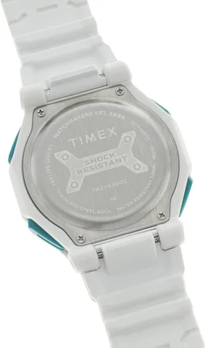 Vista 2 de Timex Reloj Command Encounter de 1.772 in para hombre - Correa blanca con esfera de visualización digital Neg caja blanca, BlancoDigital, Encuentro