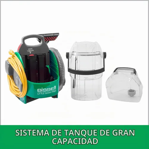 Vista 4 de Bissell BigGreen Commercial Little Green Pro - Limpiador de manchas comerciales, limpiador de alfombras y tapicería y detallador