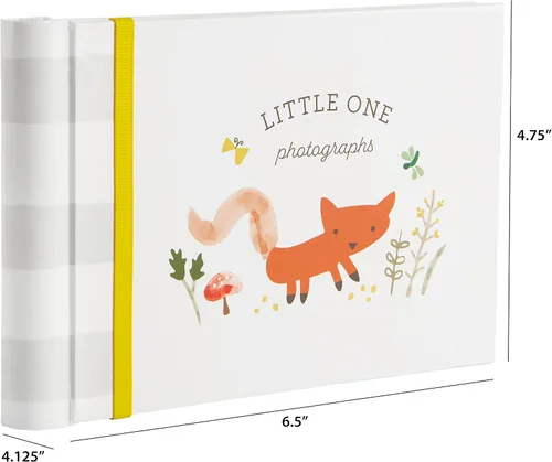 Vista 6 de C.R. Gibson BP73-24546 Little One Woodland - Álbum de fotos de libro de brag de género pequeño, 7.25 pulgadas de ancho x 4.5 pulgadas de largo