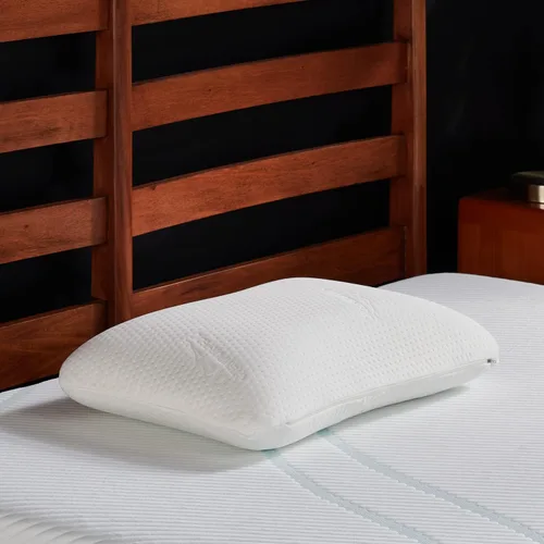 Vista 2 de Tempur-Pedic Paquete de almohada sinfónica de espuma viscoelástica y protector de almohada Tempur-Protect Tamaño Queen Blanco