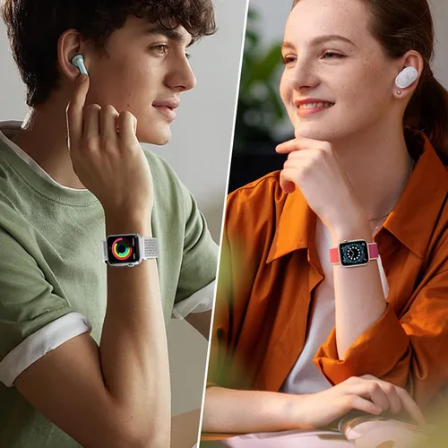 Vista 5 de Paquete de 6 correas deportivas compatibles con Apple Watch de 1.496 in 1.575 in 1.614 in 1.654 in 1.732 in 1.772 in 1.811 in 1.929 in para iWatch
