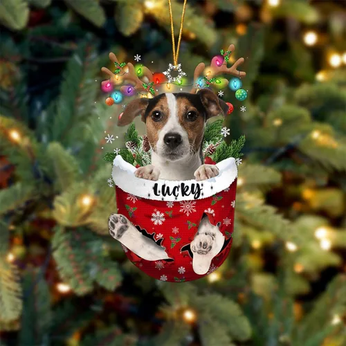 Vista 42 de Adorno de Navidad personalizado para perro Airedale Terrier en bolsillo de nieve, adorno para árbol de Navidad, idea de regalo para amantes