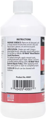 Vista 6 de PC-Woody Wood Repair Epoxy Pasta y J-B Weld Wood Restore Liquid Hardener