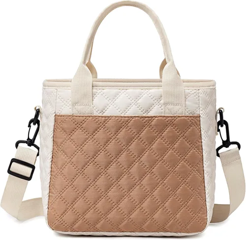Vista 11 de TuErCao - Bolsa de almuerzo pequeña, ligera y aislada para mujer; para trabajo, portátil, suave enfriador para pícnic, viajes, viajes por carretera