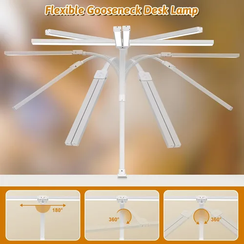 Vista 7 de Generic Lámpara de escritorio led (blanca), RBT-DL-S01