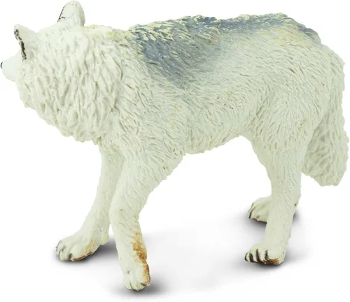 Vista 8 de Safari Ltd. Figura de lobo blanco, realista, pintada a mano de 3.6 pulgadas, juguete educativo para niños, niñas y niños a partir de 3 años