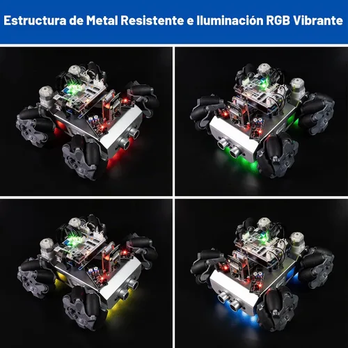 Vista 5 de SunFounder Kit de robot inteligente para automóvil compatible con Arduino UNO R3, FPV, ESP32 CAM, APP Romote Control, kit robótico educativo