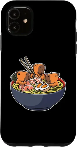 Vista 8 de Capybara Eating Ramen Funda para iPhone 17