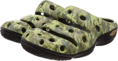Vista 2 de KEEN Yogui Arts - Pantuflas para hombre, verde (camo green)