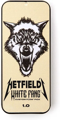 Vista 5 de Jim Dunlop Hetfield - Lata para púas de colmillo blanco de 0.039 in