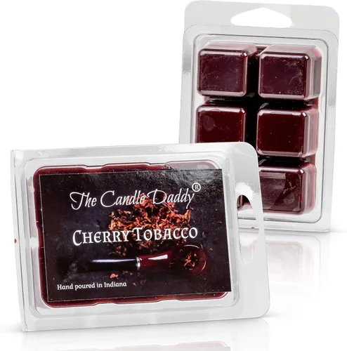Vista 3 de Cherry Pipe Tobacco – Cubos de cera perfumada máximos – 5 paquetes – 10 onzas en total – 30 cubos