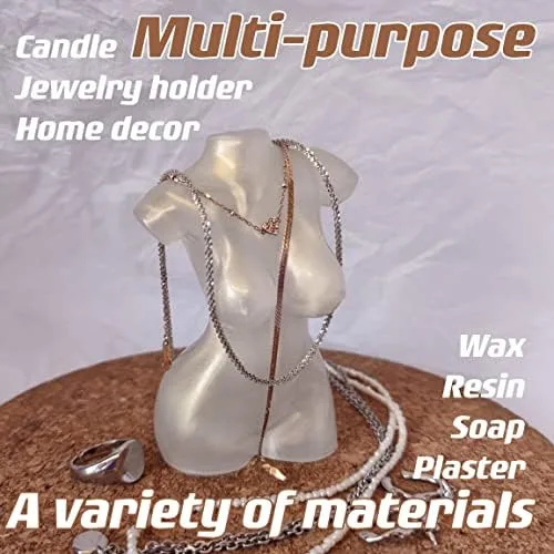 Vista 5 de Moldes de vela en forma de cuerpo para hacer velas de DIY, molde de silicona 3D LPCMBS161 0