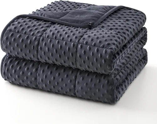 Vista 14 de Topcee Manta con peso (3 libras, 36 x 48 pulgadas), manta refrescante pesada para dormir, se aplica a 20-40 libras, manta suave y gruesa