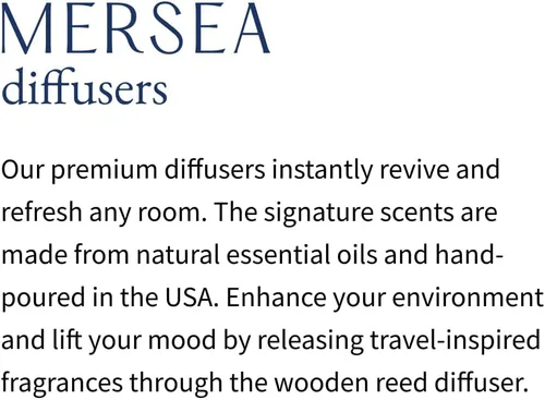 Vista 5 de MERSEA - Difusor de aceite de vidrio perfumado con diseño de flores de cabaña, bambú (3.4 onzas líquidas)