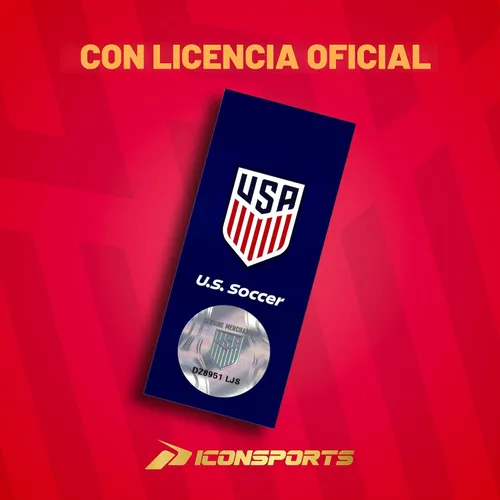 Vista 7 de Icon Sports Bufanda con licencia oficial de la Federación de Fútbol de EE. UU. - Unisex para adulto