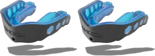 Vista 16 de Shock Doctor Gel Max - Protector bucal, protección resistente y ajuste personalizado, juvenil, frambuesa azul