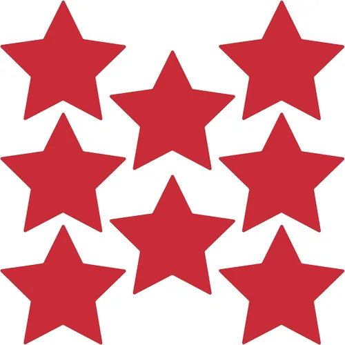 Vista 38 de LiteMark Calcomanías de vinilo mate extraíbles con diseño de estrella Blanco
