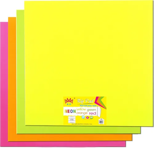Vista 2 de 4 blocs de notas adhesivas grandes de 11 x 11 pulgadas, colores brillantes, notas adhesivas grandes para pared, bloc de notas cuadradas gigantes