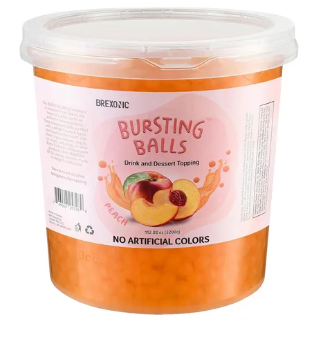 Vista 8 de Perlas Boba de fruta de la pasión, bolas de té explosivas, bebida y cobertura de postre, perlas de tapioca de burbujas de maracuyá para té