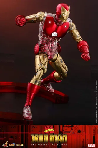 Vista 13 de Hot Toys 1:6 Iron Man - Colección Origins, multicolor