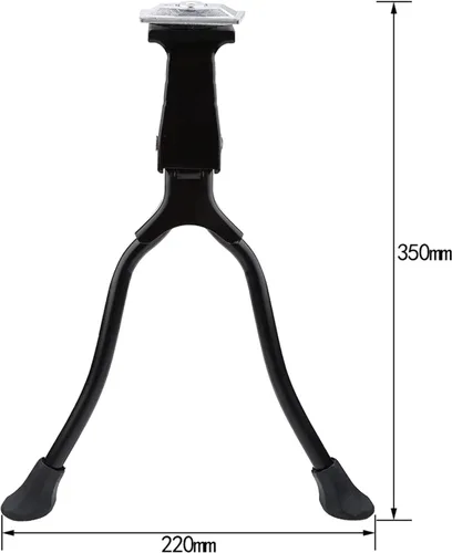 Vista 9 de Soporte de bicicleta de doble pierna de montaje central, ajuste práctico para bicicletas de montaña de 26 pulgadas y bicicletas de montaña
