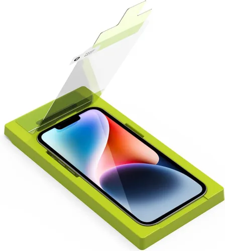 Vista 2 de PureGear Protector de pantalla de vidrio templado HD de máxima claridad para Apple iPhone 14 Plus (2022) de 6.7 pulgadas, tacto + precisión, ajuste