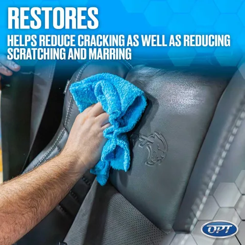 Vista 6 de Optimum Protectant Plus - Protector interior automotriz, protección UV patentada, limpia, restaura, protege el cuero, vinilo y plástico (17 onzas)