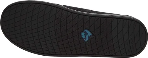 Vista 4 de Silverts Men's Adjustable Wide Fit Slippers, Easy Closure Non-Slip Negro/Negro