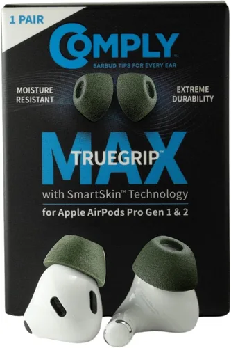 Vista 27 de Almohadillas de espuma viscoelástica Comply de repuesto para auriculares Apple AirPods Pro 1 y 2 Comodidad máxima, ajuste seguro, aislamiento