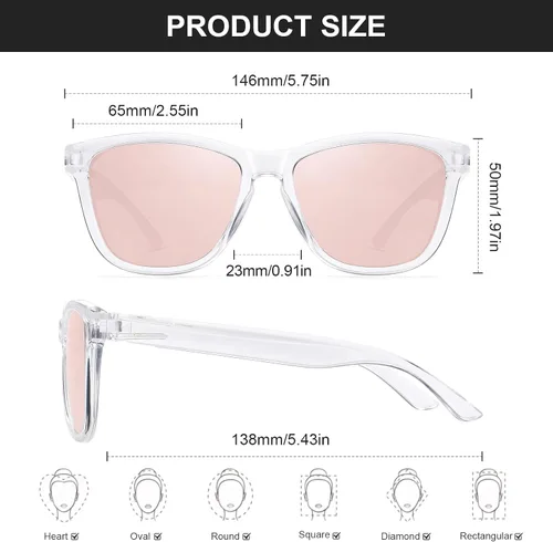 Vista 3 de Gafas de sol para mujer y hombre clásicas retro polarizadas modernas vintage protección UV400