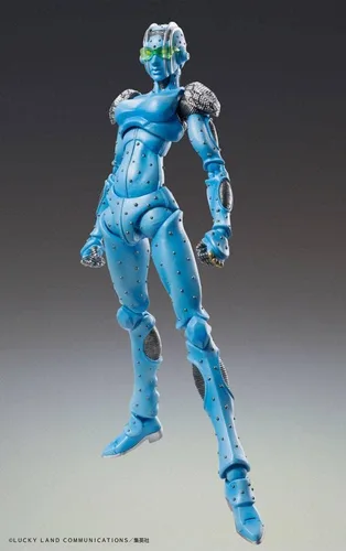 Vista 2 de MediCos JoJo's Bizarre Adventure Part 6: Chozo Kado Stone Free Super Action Figure, multicolor