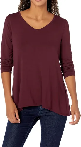 Vista 2 de Tienda Essentials - 2 Camisetas de manga 34 con cuello en V para mujer
