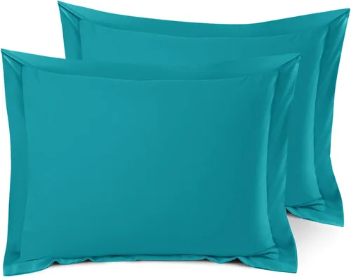 Vista 14 de Nestl Juego de 2 fundas tipo sham de almohada suaves - Fundas de almohada de microfibra de doble cepillado - Fundas de almohada de cama premium