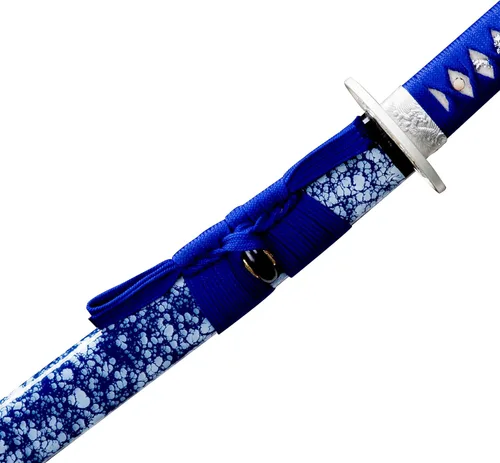 Vista 4 de Full Tang Katana 1095+15N20/Damascus Steel Handmade Forged