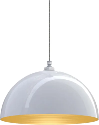 Vista 44 de Steel Lighting Co. Melrose - Lámpara colgante Montada en el techo Cúpula redonda de 18 pulgadas Estilo moderno contemporáneo de granja