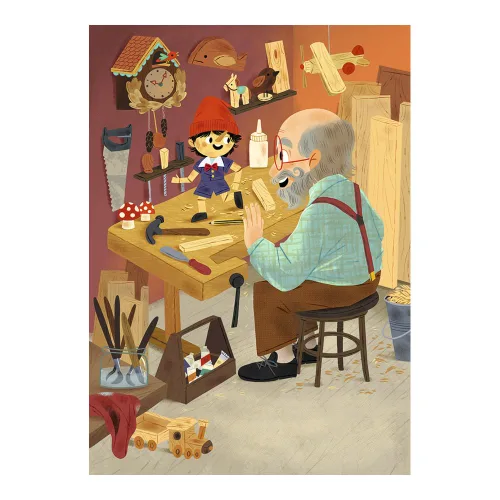 Vista 3 de Las aventuras de Pinocho. Libro proyector