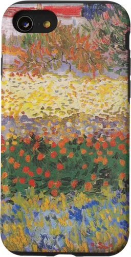 Vista 18 de iPhone 16 Vincent Van Gogh - Jardín floreciente con camino - caso de Arles