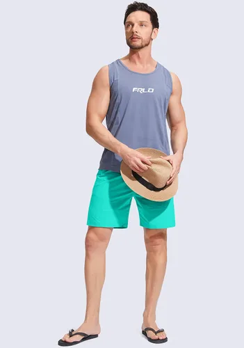 Vista 5 de G Gradual Men's Swim Trunks Quick Dry Bathing Suit Beach Board Shorts for Men with Zipper Pockets and Mesh Lining