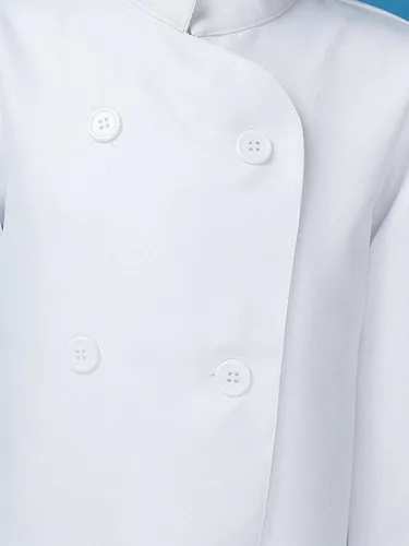 Vista 6 de ZUYPSK Conjunto de disfraz de chef para niñas y niños chaqueta de cocina juego de rol Halloween disfraces accesorios de fotografía para niños