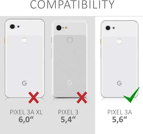 Vista 6 de kwmobile Funda compatible con Google Pixel 3a - Funda transparente suave delgada y flexible TPU Funda protectora para teléfono - Transparente