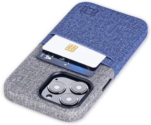 Vista 23 de Dockem Funda tipo cartera para iPhone 13 con placa metálica integrada para montaje magnético y 2 bolsillos para tarjetas de crédito: Luxe M2, piel