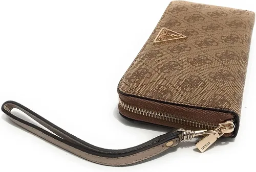 Vista 2 de GUESS Laurel - Cartera grande con cremallera, Logotipo de Dove