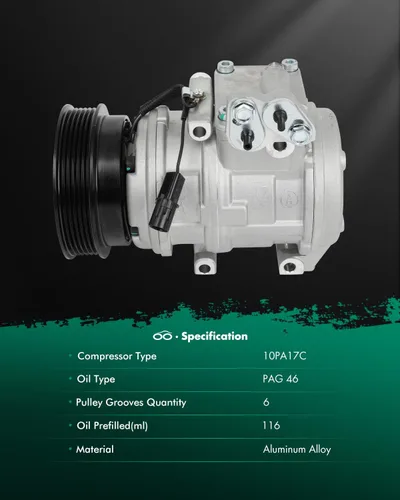 Vista 68 de SCITOO Compresor de CA para T-oyota Yaris 1.5L 2007 2008 2009 2010 2011 2012 2013 AC Compressor 639839 157318 158318 6512467