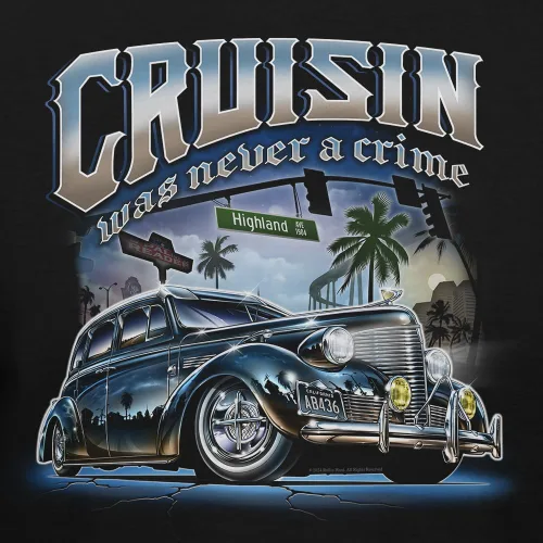 Vista 2 de Cruisin was Never A Crime Graphic T-Shirt